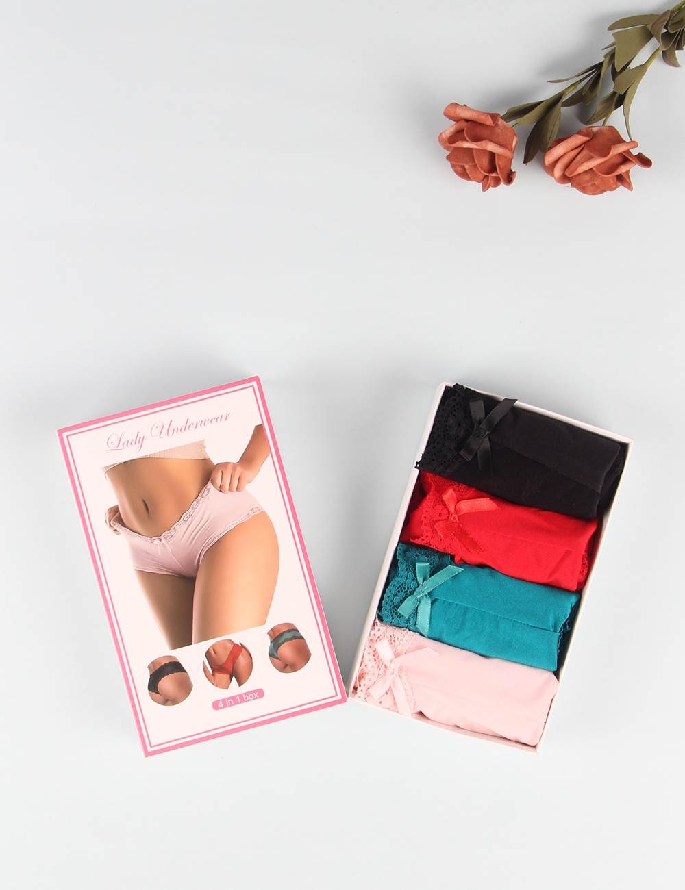 Comfortable Lace Panty 4 in1 Box