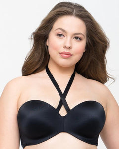 Curvy Couture Smooth Strapless Multi-Way Uplift Bra