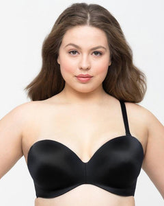 Curvy Couture Smooth Strapless Multi-Way Uplift Bra